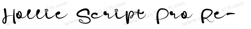 Hollie Script Pro Re字体转换